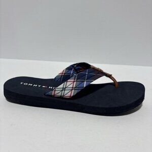 Tommy Hilfiger Women’s Carami Flip Flop Sandals Blue, Size 7 M